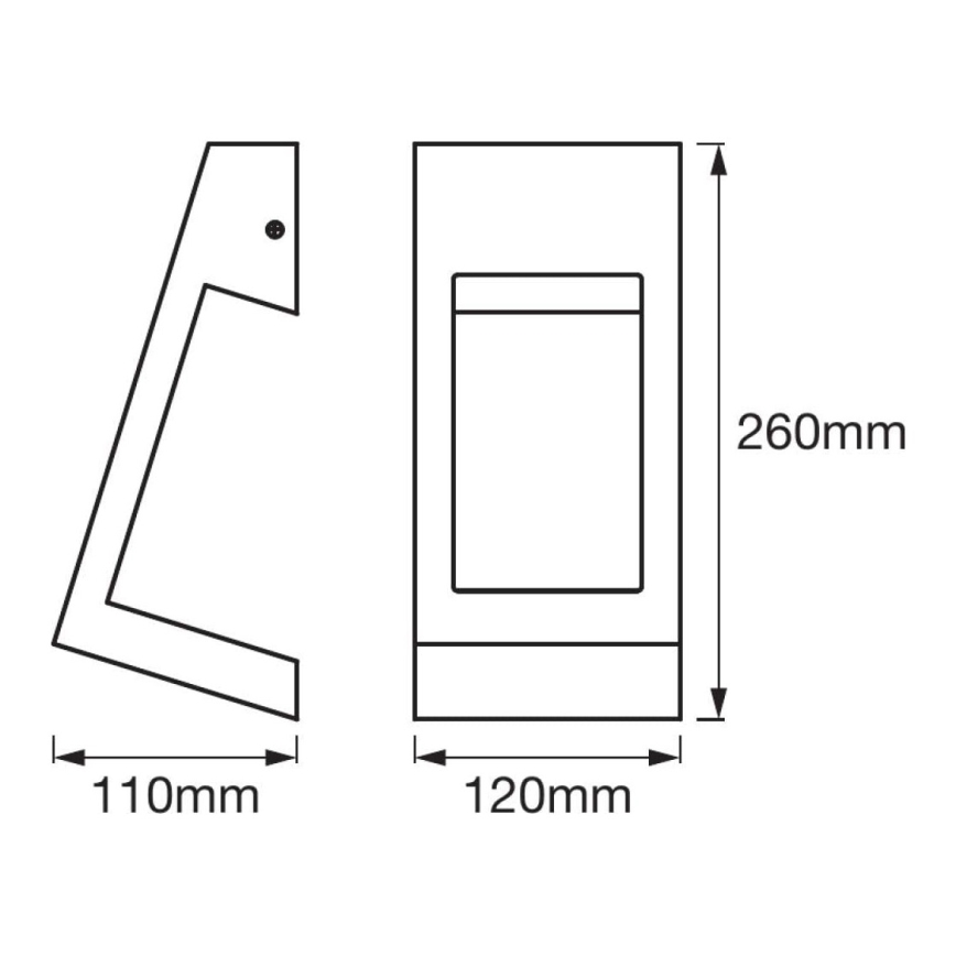 Ledvance - LED Wand Lamp voor Buiten EDGE LED/7W/230V IP44