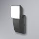 Ledvance - LED Wand Lamp voor Buiten met sensor SPOT LED/8W/230V IP55 zwart