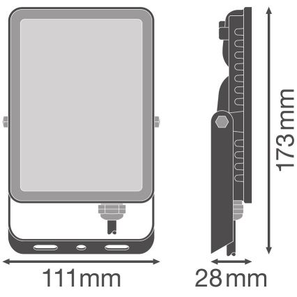 Ledvance - LED Wand Schijnwerper voor Buiten FLOODLIGHT LED/20W/230V 4000K IP65