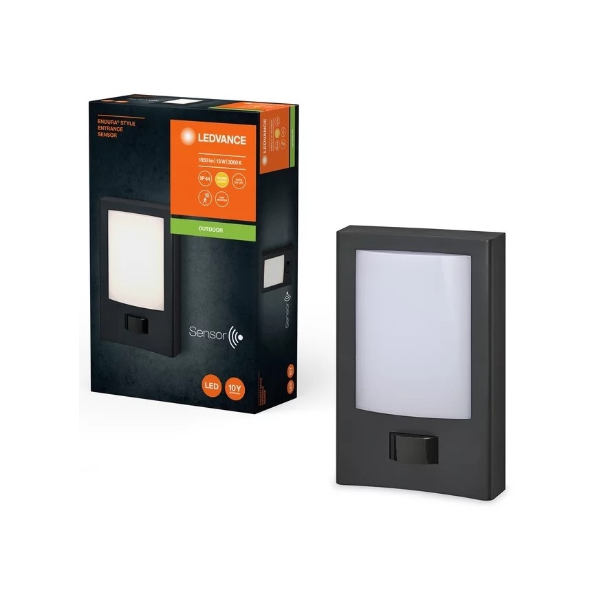 Ledvance - LED Wandlamp voor buiten met sensor ENDURA STYLE LED/13W/230V IP44