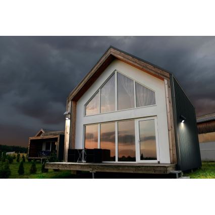 Ledvance - LED dimbare solar floodlight met bewegings- en schemersensor FLOOD SPLIT LED/10W/3,2V 5000 mAh IP65 + afstandsbediening