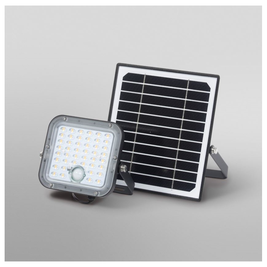 Ledvance - LED dimbare solar floodlight met bewegings- en schemersensor FLOOD SPLIT LED/10W/3,2V 5000 mAh IP65 + afstandsbediening