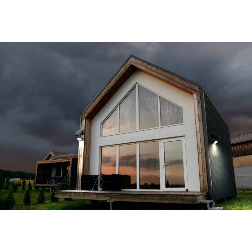 Ledvance - LED dimbare solar floodlight met sensor FLOOD SPLIT LED/30W/6,4V 5000 mAh IP65 + afstandsbediening