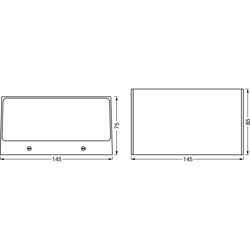 Ledvance - Applique murale à intensité variable LED RGBW SMART+ BRICK LED/14W/230V Wi-Fi IP44