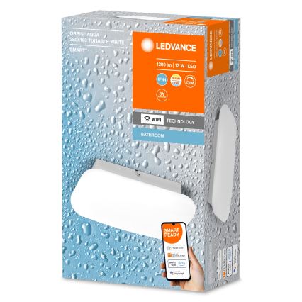 Ledvance-Luminaire de salle de bain à intensité variable SMART+ AQUA LED/12W/230V 3000-6500K IP44 Wi-Fi