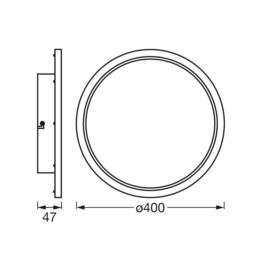 Ledvance - Luminaire de salle de bain LED à intensité variable SMART+ DISC LED/25W/230V 3000-6500K Wi-Fi IP44