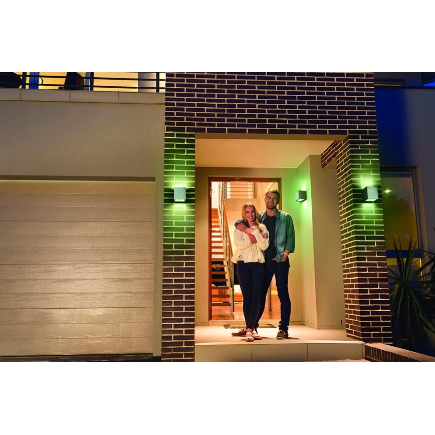 Ledvance - Luminaire d'extérieur à intensité variable LED RGBW BRICK LED/14W/230V Wi-Fi IP44