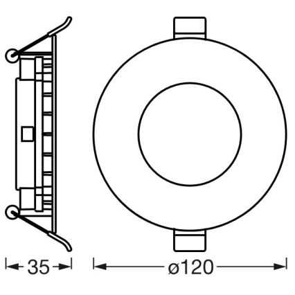 Ledvance - Luminaire encastré LED à intensité variable SUN@HOME LED/8W/230V 2200-5000K CRI 95 Wi-Fi