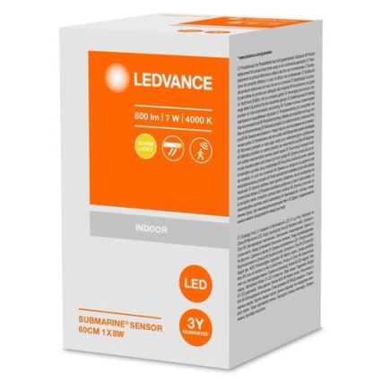 Ledvance - Luminaire industriel avec détecteur LED SUBMARINE 1xG13/8W/230V IP65