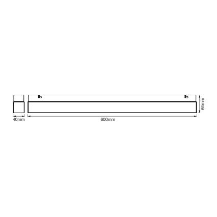 Ledvance - Luminaire LED pour miroir de salle de bain SQUARE LED/14W/230V IP44 3000/4000K CRI 90 Ra