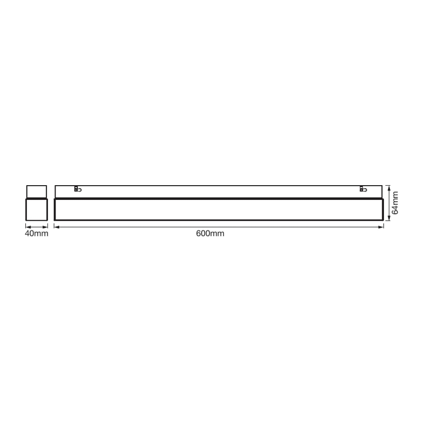 Ledvance - Luminaire LED pour miroir de salle de bain SQUARE LED/14W/230V IP44 3000/4000K CRI 90 Ra