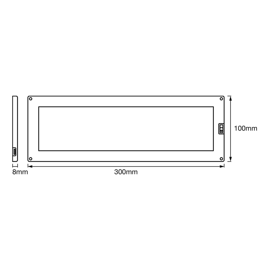 Ledvance - Luminaire LED sous-meuble dimmable avec capteur CABINET LED/10W/230V