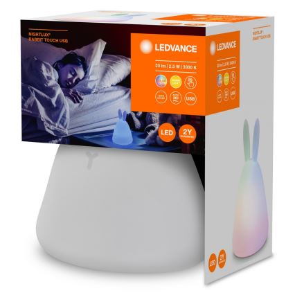 Ledvance - Petite veilleuse tactile pour enfants TOUCH LED/2,5W/5V 1200 mAh