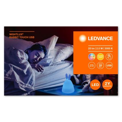 Ledvance - Petite veilleuse tactile pour enfants TOUCH LED/2,5W/5V 1200 mAh