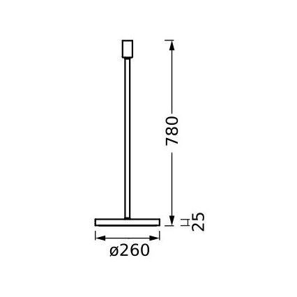 Ledvance - Pied de lampe DECOR STICK 1xE27/40W/230V anthracite