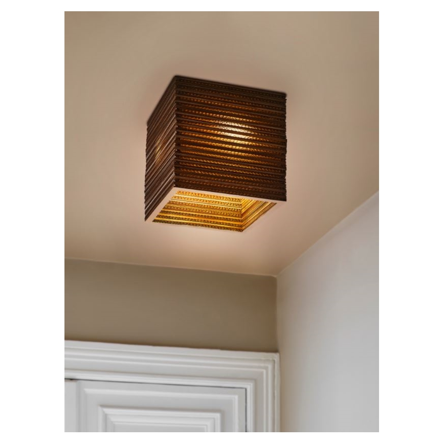 Ledvance - Plafondlamp DECOR CARDBOARD 1xE27/15W/230V 25x25 cm
