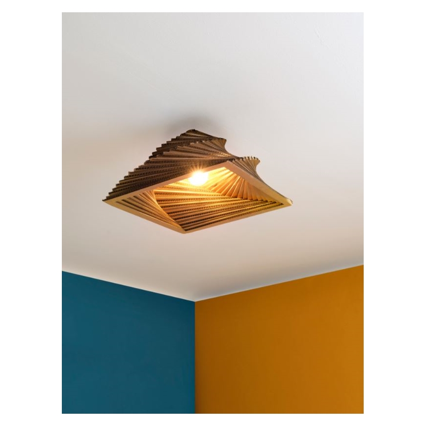 Ledvance - Plafondlamp DECOR CARDBOARD 1xE27/15W/230V 40x40 cm