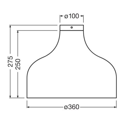 Ledvance - Plafondlamp DECOR CARDBOARD 1xE27/15W/230V diameter 36 cm