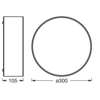 Ledvance - Plafondlamp ORBIS PARIJS 1xE27/25W/230V wit