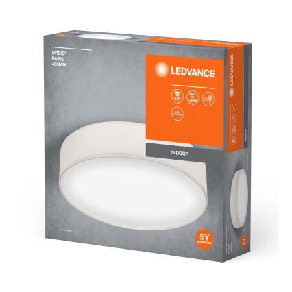 Ledvance - Plafondlamp ORBIS PARIJS 2xE27/25W/230V crème