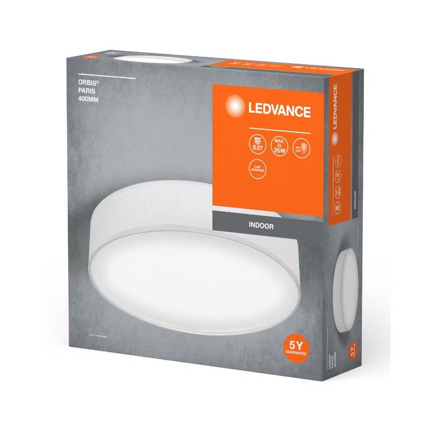 Ledvance - Plafondlamp ORBIS PARIJS 2xE27/25W/230V wit