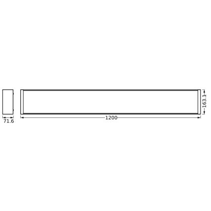 Ledvance - Plafonnier à intensité variable LED OFFICE LINE LED/40W/230V 120 cm + télécommande