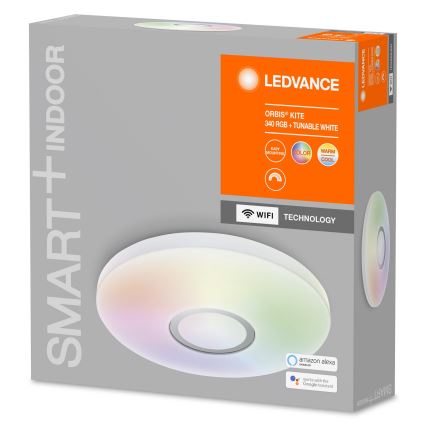 Ledvance - Plafonnier à intensité variable LED RGB SMART+ KITE LED/18W/230V 3,000K-6,500K Wi-Fi