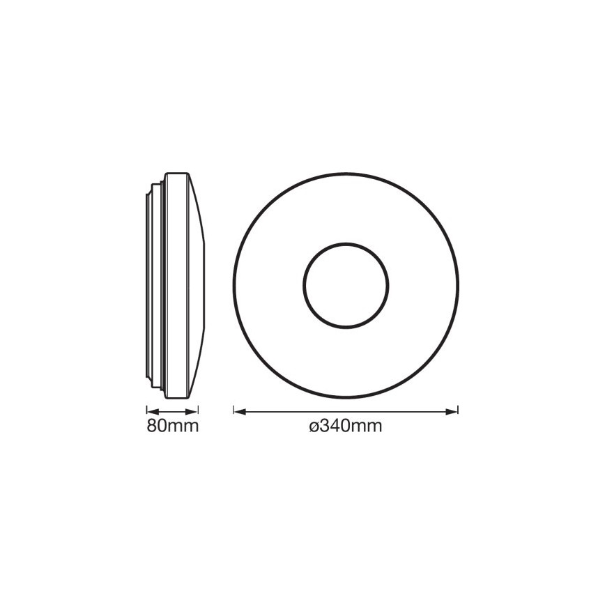 Ledvance - Plafonnier à intensité variable LED RGB SMART+ KITE LED/18W/230V 3,000K-6,500K Wi-Fi