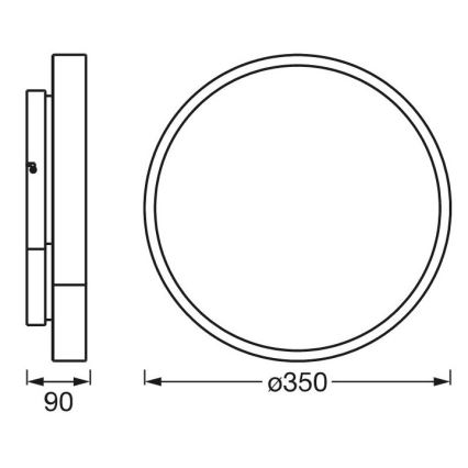 Ledvance - Plafonnier à intensité variable LED RGBW SMART+ ORBIS LED/28W/230V 3000-6500K Wi-Fi