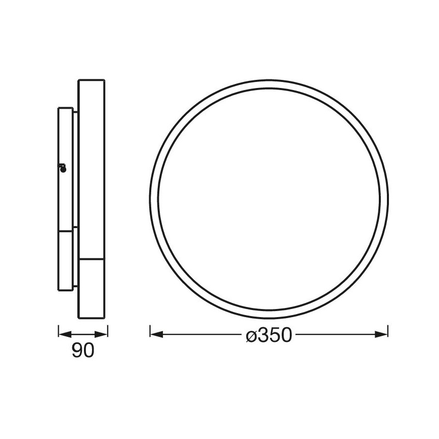 Ledvance - Plafonnier à intensité variable LED RGBW SMART+ ORBIS LED/28W/230V 3000-6500K Wi-Fi