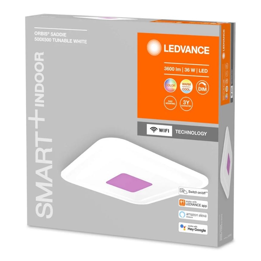 Ledvance - Plafonnier à intensité variable LED RGBW SMART+ ORBIS LED/32W/230V Wi-Fi