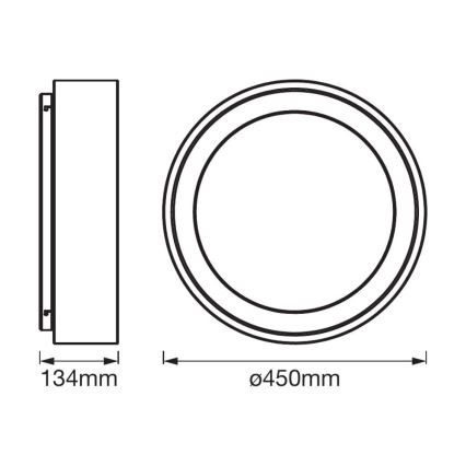 Ledvance - Plafonnier à intensité variable LED SMART+ CYLINDER LED/24W/230V 3000k-6500k Wi-Fi