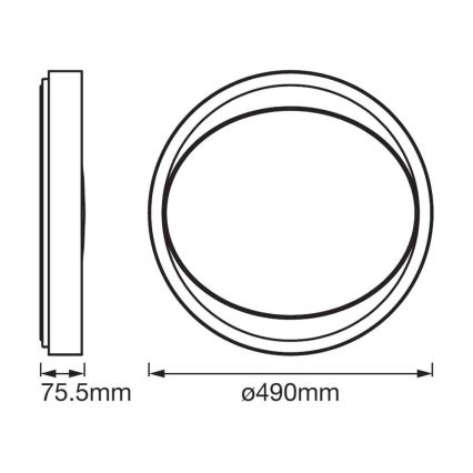 Ledvance - Plafonnier à intensité variable LED SMART+ EYE LED/32W/230V 3,000K-6,500K Wi-Fi