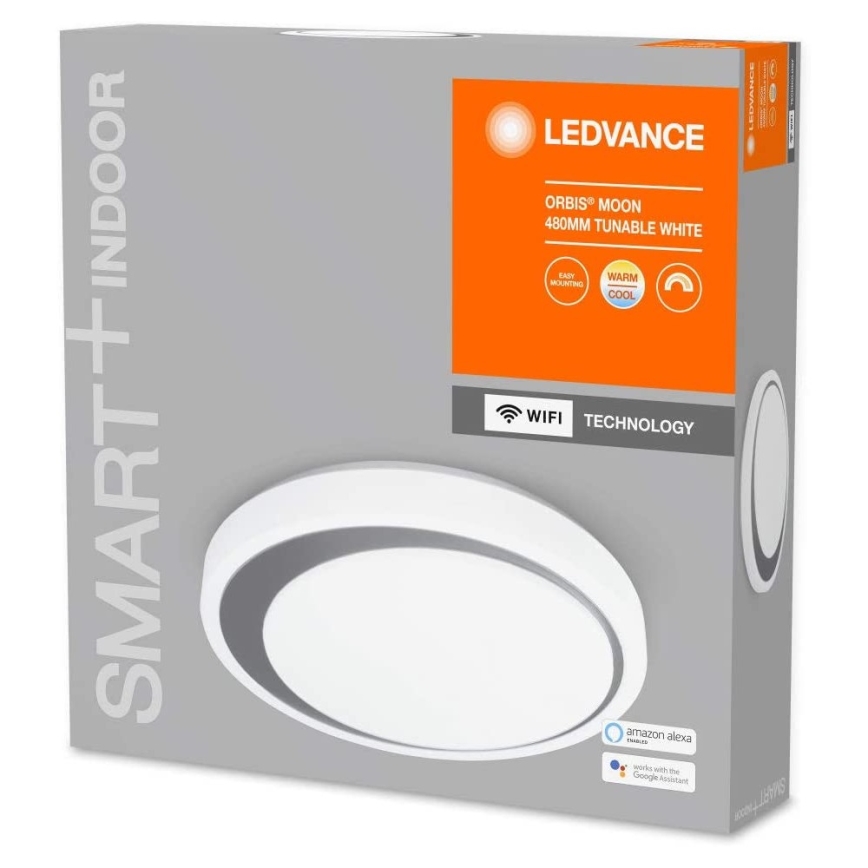 Ledvance - Plafonnier à intensité variable LED SMART+ MOON LED/32W/230V 3000K-6500K Wi-Fi