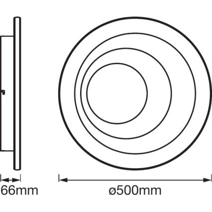 Ledvance - Plafonnier à intensité variable LED SMART+ SPIRAL LED/24W/230V 3000-6500K Wi-Fi