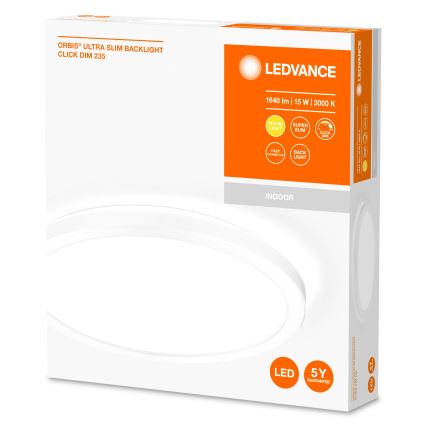 Ledvance - Plafonnier à intensité variable ORBIS LED/15W/230V blanc