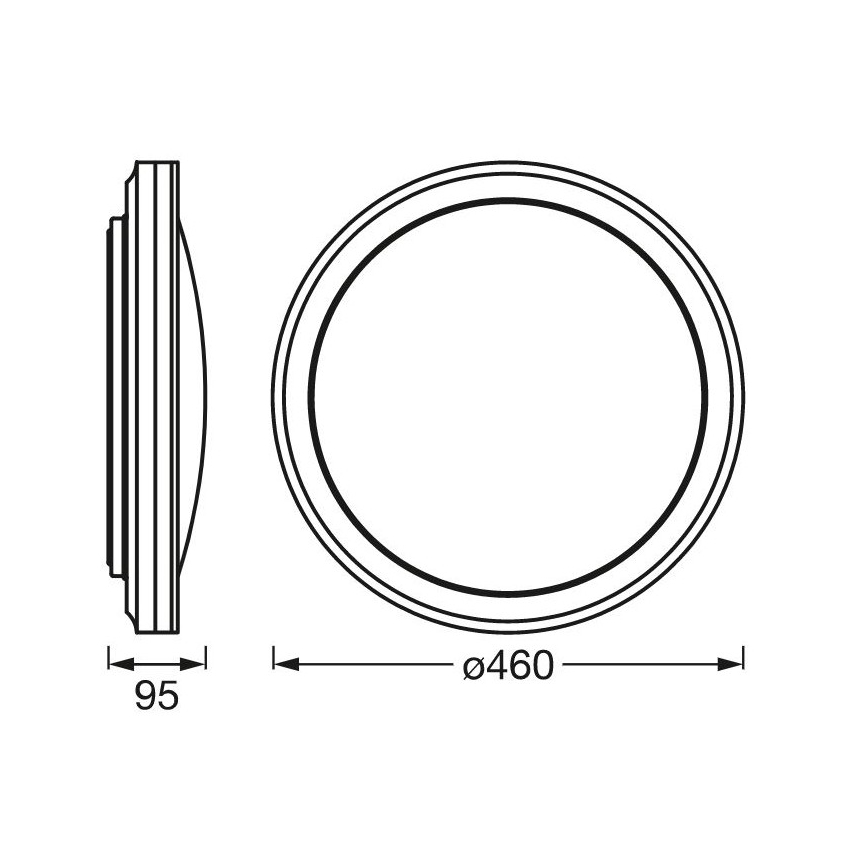 Ledvance - Plafonnier à intensité variable RGBW SMART+ CIRCLE LED/28W/230V Wi-Fi