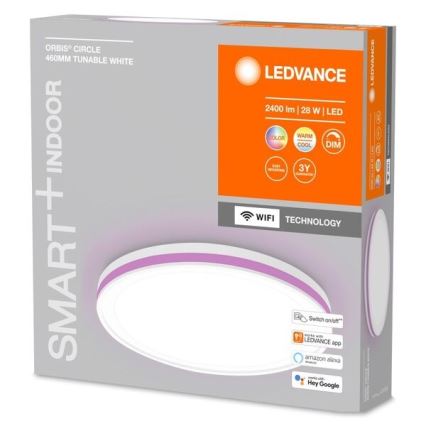 Ledvance - Plafonnier à intensité variable RGBW SMART+ CIRCLE LED/28W/230V Wi-Fi