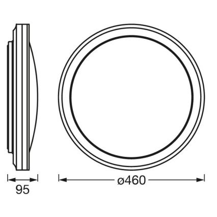 Ledvance - Plafonnier à intensité variable RGBW SMART+ CIRCLE LED/28W/230V Wi-Fi