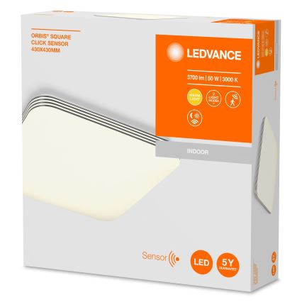 Ledvance - Plafonnier avec détecteur ORBIS LED/50W/230V 3000K