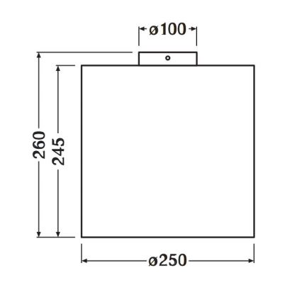 Ledvance - Plafonnier DECOR CARDBOARD 1xE27/15W/230V d. 25 cm