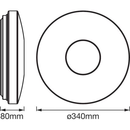 Ledvance - Plafonnier LED avec détecteur SPARKLEDOT LED/24W/230V