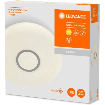 Ledvance - Plafonnier LED avec détecteur SPARKLEDOT LED/24W/230V