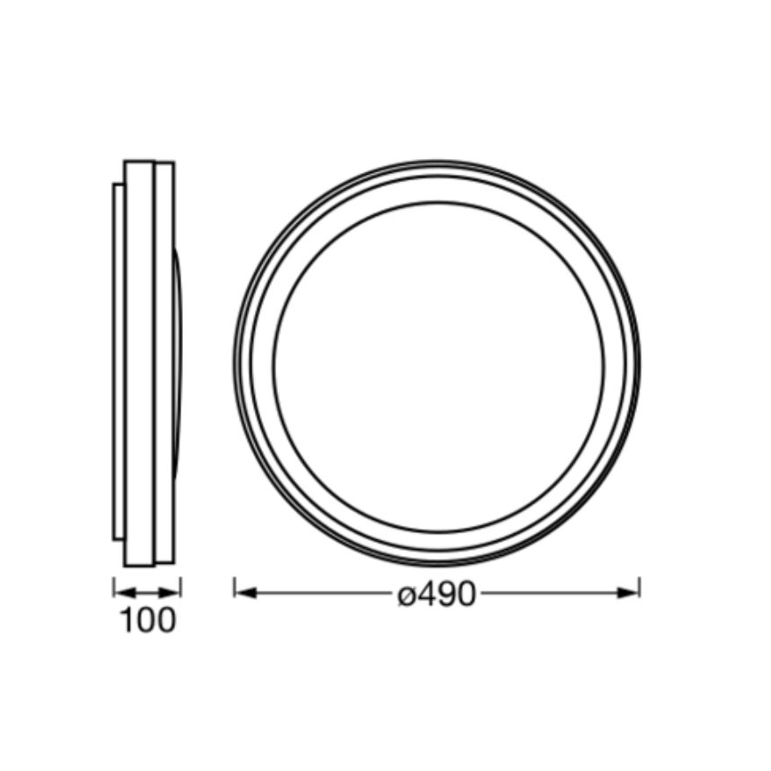 Ledvance - Plafonnier LED RGBW à intensité variable SMART+ MAGIC LED/38W/230V  2700-6500K Wi-Fi