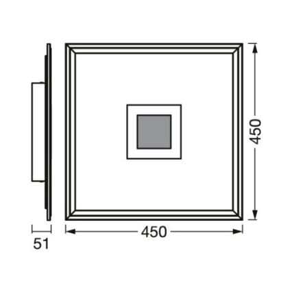 Ledvance - Plafonnier LED RGBW à intensité variable SMART+ PLANON LED/24W/230V 2700-6500K Wi-Fi