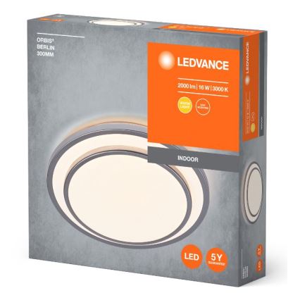 Ledvance - Plafonnier ORBIS BERLIN LED/16W/230V argent