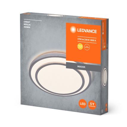 Ledvance - Plafonnier ORBIS BERLIN LED/36W/230V argent