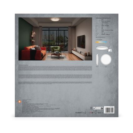 Ledvance - Plafonnier ORBIS HELMAN LED/24W/230V d. 39 cm argent