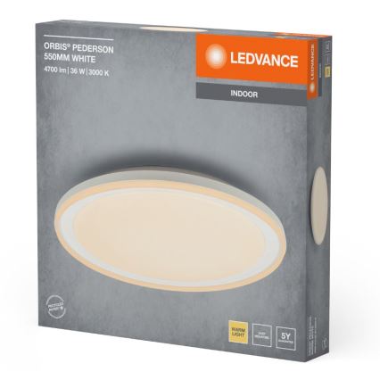 Ledvance - Plafonnier ORBIS PEDERSON LED/36W/230V d. 55 cm blanc