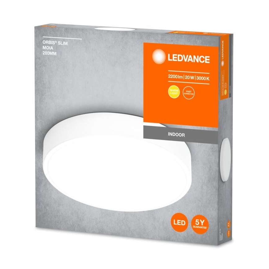 Ledvance - Plafonnier ORBIS SLIM LED/20W/230V blanc